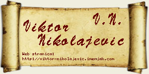 Viktor Nikolajević vizit kartica